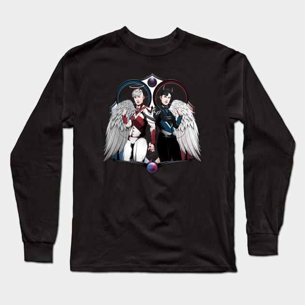 Holy and Fallen Long Sleeve T-Shirt by redappletees